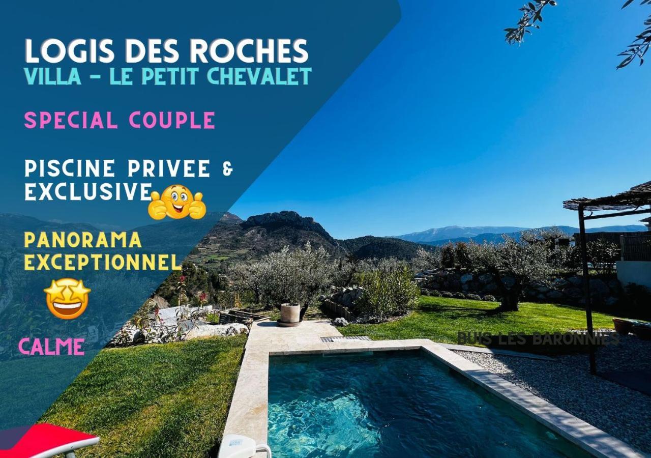 LOGIS DES ROCHES - Le Petit Chevalet&Le Grand Sabouillon - 2 VILLAS VUE EXCEPTIONNELLE ! Buis-les-Baronnies Extérieur photo